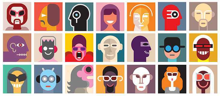 big group of animated people